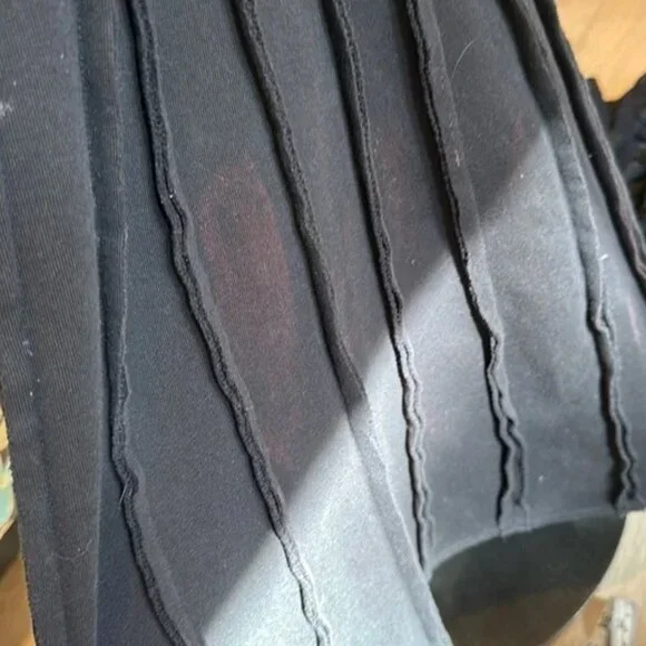 BUDDHAFUL Yesod Black Sweater Cotton Terry Festival Boho Jacket Coat S $279 - Picture 8 of 9